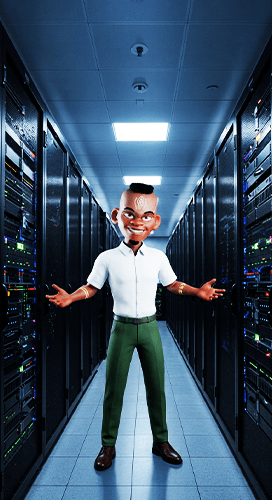 Team in a data center