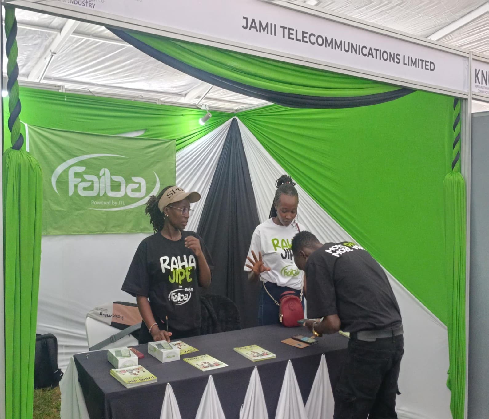 Our Sales Team attending to a customer